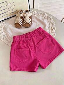 Young Girls Shorts - Hot Pink - View 3