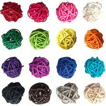 40/20pcs Woven Ball Bird Toys Parrot Chewing Toys 3cm/1.18in Parrot Chewing Toys Suitable For Small Parrots Conure Hamsters Rabbits Toys DIY Handicraft Decoration - A+B - View 10