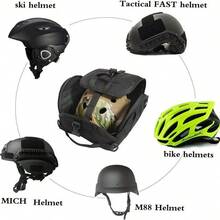Outdoor Multifunctional Cycling Hiking Tactical Helmet Storage Bag Portable Camouflage Equipment MOLLE Military Enthusiast - Multicolor - View 8