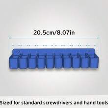 Wall‑Mounted Tool Storage Rack With Multi‑Slot And Stable Buckle Design, For Storing Pliers, Screwdrivers And Various Maintenance Tools, Suitable For Wall‑Mount Arrangement In Workshops, Garages And Home Tool Rooms To Organize All Kinds Of Manual - View 3