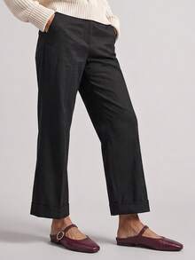 Women Flats - Burgundy - View 2