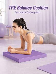 Foam Yoga Mat Balance Pad - Non-Slip Dumbbell Training Mat, Yoga, Pilates, Fitness Workout Elbow Support - Joint Cushioning & Stability - Multicolor - View 1