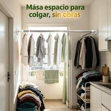 Bastón de acero inoxidable retráctil multifuncional - 140-260 cm/55.1-102 pulgadas - Ver 3