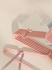 20/30/50 Household Clothes Hangers With Angle-Free, Non-Slip Hanging, Anti-Curvature Coated Drying Rack - Black - View 10