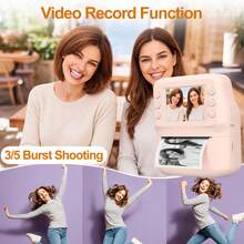 Children's Instant Print Digital Camera, Suitable For Men, Women And Children - HD Selfie Camera, Built-In More Filters, Paper Roll - Portable Mini Printer, Suitable For Easter, World Cup, Travel, Valentine's Day, Christmas, Birthday, 1300mAh Rechargeable Battery - Multicolor - View 7