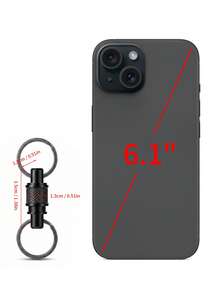 MIYIN Aluminum Alloy Quick Release Keychain, 360° Swivel Detachable Key Ring With Anti‑Slip Texture, Practical Key Pendant Accessory For Home And Car Keys - Multicolor - View 7