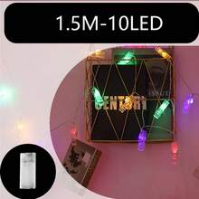 1 Set Lampu Hias Jepit Foto - Lampu Peri LED dengan Jepitan, Bertenaga Baterai untuk Menggantung Foto. Sempurna untuk Dekorasi Kamar Tidur, Pernikahan, Liburan, Pesta, dan Hadiah - Dekorasi Rumah, Dekorasi Ruangan, Dekorasi Pesta Pernikahan dan Liburan - Clear - View 18