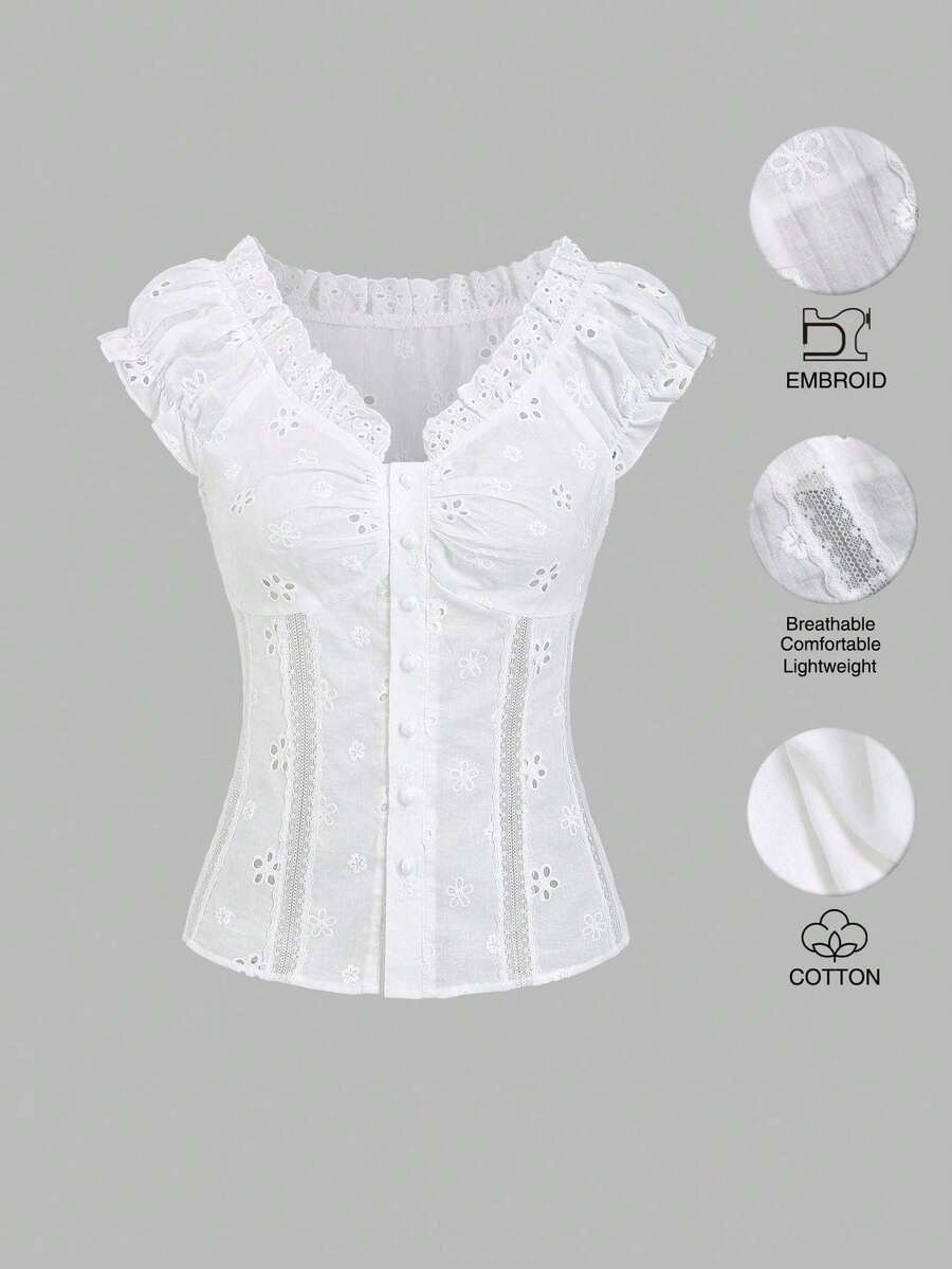 Dirndl Tops - White - View 1