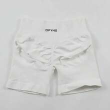 Shorts de yoga y entrenamiento de cintura baja sin costuras Dfyne Impact de para mujeres - Shorts de ciclista con fruncido en el trasero, shorts de gimnasio de alta elasticidad,shorts licra - verde menta - Ver 6