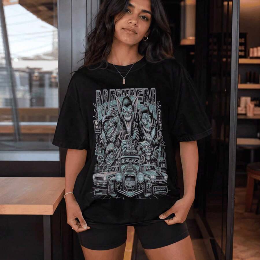 Women T-Shirts - 黑色 - 查看 1