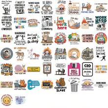 SCXXBSW 50pcs Interesting Work Stickers, Cool Anime Decorative Stickers, Classic Gift Decorations, Great Value Cute Cartoon Stickers, Waterproof And Durable, Phone Case Decorations, Can Be Applied To Laptops, The Preferred Gift For Holidays. - Multicolor - View 11