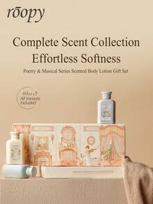 Roopy Fragranced Body Lotion Gift Set, Long-Lasting Fragrance,Moisturising And Hydrating, Portable Body Lotion Box, Must-Have For Autumn And Winter, Mini Care For Gifting - 5*60ml - View 2