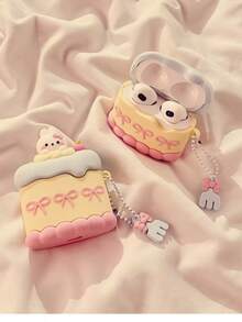 Girl Heart Cake Rabbit Design Protective Case Compatible With Apple 4/2/3/Pro Wireless Bluetooth Earphones, New Soft Silicone Creative Cartoon Cute Women's Style - Multicolor - View 5