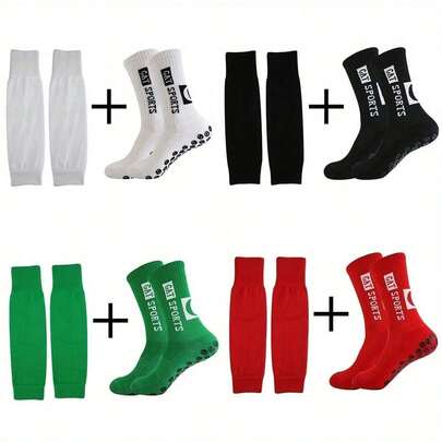 CT TAPESOCKS 2 Pairs/Set Of Adhesive Anti Slip Football Socks, Basketball Socks, Mid Tube Men's Socks, Sports Socks, And Sports Leg Covers
