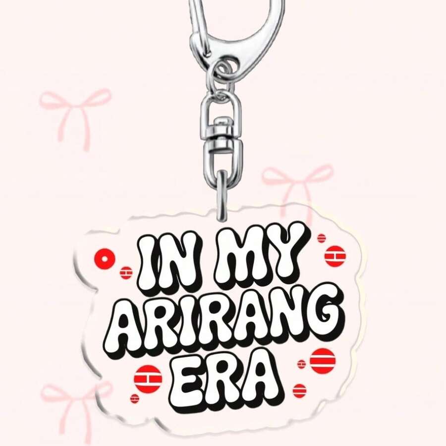 1 móc khóa acrylic hình hoạt hình dễ thương kèm slogan Era, mặt dây chuyền cho fan idol, charm treo ba lô và phụ kiện ô tô - Nhiều màu - Xem 1