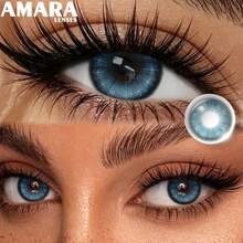AMARA 1 Pair Of Pink Colored Contact Lenses-Soft, Annual Disposable, For Makeup And Cosplay - Yearly Disposable - View 15