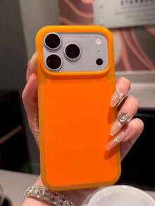 1PC Matte Skin-Friendly Touch Jelly Soft Phone Case Compatible With 17Promax 17Pro 17 16 15 14 13 Pro Max Ultra-Thin Liquid Silicone Shockproof Protective Back Cover - Multicolor - View 5