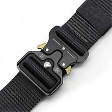 1pc Tactical Belt With Plastic Buckle, Multi-Functional Outdoor Training Belt, Unisex - Multicolor - View 6