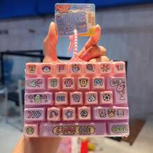 1 buah Gantungan Kunci Mainan Tombol Penghilang Stres 26 Tombol Lucu Kreatif Baru, Liontin Gantungan Tas Anak, Dikirim Secara Acak, Warna Label Acak - MultiWarna - View 6