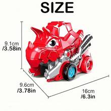 Remote Control Dinosaur Toy Car With Mini Car Swallowing Feature, Magnetic Train, Music RC Truck, Children's Toy - Multicolor - View 4