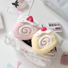 2026 Xiaohongshu Hit Sweets Series Earphone Pouch Cute Creative  Simple Earphone Pouch With Fluffy Charm - BB - View 2