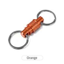 MIYIN Aluminum Alloy Quick Release Keychain, 360° Swivel Detachable Key Ring With Anti‑Slip Texture, Practical Key Pendant Accessory For Home And Car Keys - Multicolor - View 14