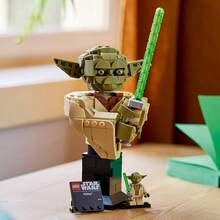 LEGO Building Blocks 75438 Yoda Bust Star Wars Series Building Blocks - Clear - View 7