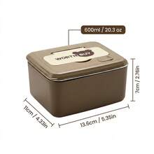 304 Stainless Steel Thermal Lunch Box, Leak Proof Bento Box, Lunch Container, Reusable Fruit Salad Food Storage Container, Dishwasher & Microwave Allowable, Suitable For Student And Adult Use In School, Office, Picnic, Travel,Back To School - Multicolor - View 15