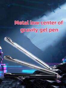 1 Set (3pcs) Low Center Of Gravity Gear Neutral Pens, Minimalist And Smooth Design, Multiple Colors, Quick-Drying Exam Pens, Signature Pens, Soft And Smooth Touch, Designed For Daily Office And Study, High Quality, Suitable As Gifts, Back To School - Gel Pen - View 6