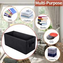 UENTIP Cajas de Almacenamiento para CD - Paquete de 2 Soportes - 13.3 x 5.9 x 5.3 Pulgadas, Contenedor Con Capacidad para 30 CDs en Fundas de Joyería Completa o 60 en Fundas Delgadas - Multicolor - Ver 6