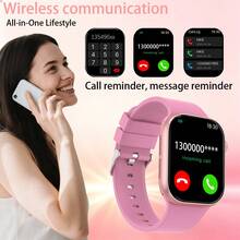 ZhiKexing Smartwatch Terbaru dengan Layar Definisi Tinggi 2,01 Inci, Daya Tahan Baterai Ultra Panjang, Tali yang Nyaman dan Bernapas, Smartwatch Olahraga Multifungsi, Berbagai Mode Olahraga, Pemutaran Musik, Panggilan Nirkabel, Notifikasi Pesan, Smartwatch Wanita, Smartwatch Pria, Pilihan Sempurna untuk Olahraga Sehari-hari dan Pakaian Kasual, Kompatibel dengan Android dan iOS - View 5