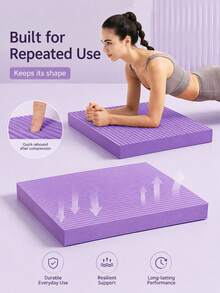 Foam Yoga Mat Balance Pad - Non-Slip Dumbbell Training Mat, Yoga, Pilates, Fitness Workout Elbow Support - Joint Cushioning & Stability - Multicolor - View 6