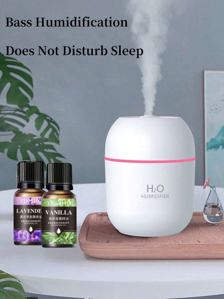 1pc/2pcs Set (Aromatherapy Diffuser + Essential Oil), Increase Air Humidity And Relieve Dry Air, Suitable For Home, Hotel, Bathroom Deodorization, Fragrance, Long-Lasting Air Freshener, Birthday Graduation Gift, USB Cable Powered - Multicolor - View 1