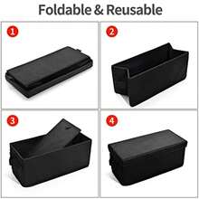 UENTIP Cajas de Almacenamiento para CD - Paquete de 2 Soportes - 13.3 x 5.9 x 5.3 Pulgadas, Contenedor Con Capacidad para 30 CDs en Fundas de Joyería Completa o 60 en Fundas Delgadas - Multicolor - Ver 5