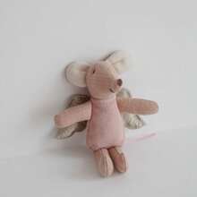 Boneka Tikus Lucu, Mainan Tikus Menggemaskan dengan Jahitan Detail, Desain Gaun dan Sayap, Aksesori Dekoratif Rumah Boneka, Hadiah Ulang Tahun & Hari Anak - MultiWarna - View 14