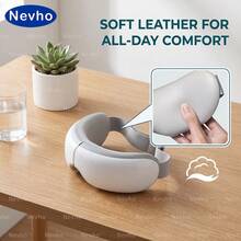 Nevho Foldable Electric Eye Massager, Portable Rechargeable Heated Eye Mask With Wireless Music, Soft Skin-Friendly Airbag Kneading Eye Care Device, Relaxation Gift For Home And Travel - View 8