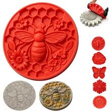 Reusable Sunflower Stepping Stone Mold, 15.7 Inch Concrete Stepping Stone Mold, Easy Release, DIY Garden Path Paving Stone, Suitable For Patio, Lawn Yard, Garden Walkway Decoration - Mold - View 6