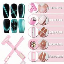 Nail Art Magnet 5 In 1 Multi‑Functional Strong Suction Tool For Glass Bead Cat Eye Gel Manicure Diy Salon Nail Decoration - Multicolor - View 3