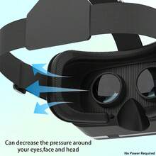 YIYI VR 頭戴式頭盔 一體式遊戲手機 3D 眼鏡 iOS Android 智慧型手機 3D VR Box 虛擬實境 VR 眼鏡 遊戲 - 1件 - 查看 12