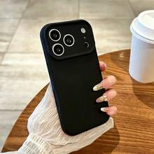 全包覆液態矽膠手機殼，相容 iPhone 18 Pro Max 18 Pro，3 層軟橡膠防震保護殼，抗刮微纖維內襯，相容 iPhone 17 Pro Max 16 Pro Max 17e 16e 15 14 13 - 黑色 - 查看 4