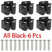 6/12pcs Wall-Mounted Broom & Mop Holder, Heavy Duty Garden Tool Organizer, Suitable For Rake And Shovel Handles, Stainless Steel Mop Hooks, Screw-Fixed, Brush Organizer Clip, Suitable For Garden And Garage - View 14