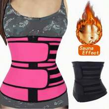 1pc Women's Adjustable Sauna Waist Trimmer, Sweat-Enhancing Waist Compression Wrap For Fitness, Sports And Body Shaping - Multicolor - View 2