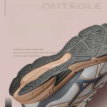 Mizuno Sepatu Olahraga SPEED 10S Baru untuk Lari di Jalan Raya, Peredam Guncangan, Tahan Aus, Bernapas, dan Unisex - Abu-abu/Cokelat - View 8
