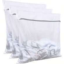 SOKANY 3 Pieces Of XXL Fine Mesh Laundry Bags, High-Quality Zipper Design-Suitable For Exquisite Clothing, Underwear And University Dormitory Necessities, 19.69x23.62 Inches, Laundry Bag, Laundry Bag - View 7