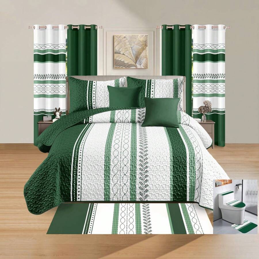 Comforter Sets - Green - View 1