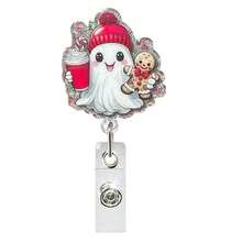 1pc Christmas Acrylic Butterfly Bow Retractable Badge Reel, Halloween Extendable ID Holder For Nurses And Healthcare Workers - Multicolor - View 12