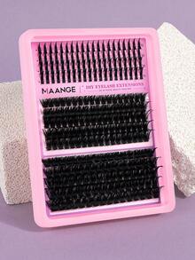 MAANGE 250pcs Cartoon Style Thickened Eyelash Extension Set, Cat Eye Single Point Eyelashes, 100P/120P Dense Eyelash Clusters, D Curl Eyelash Cluster Set, 12-18mm, 3 Styles, Pointed Eyelash Clusters, Single Cluster Eyelashes, Gift For Girls - D - View 3
