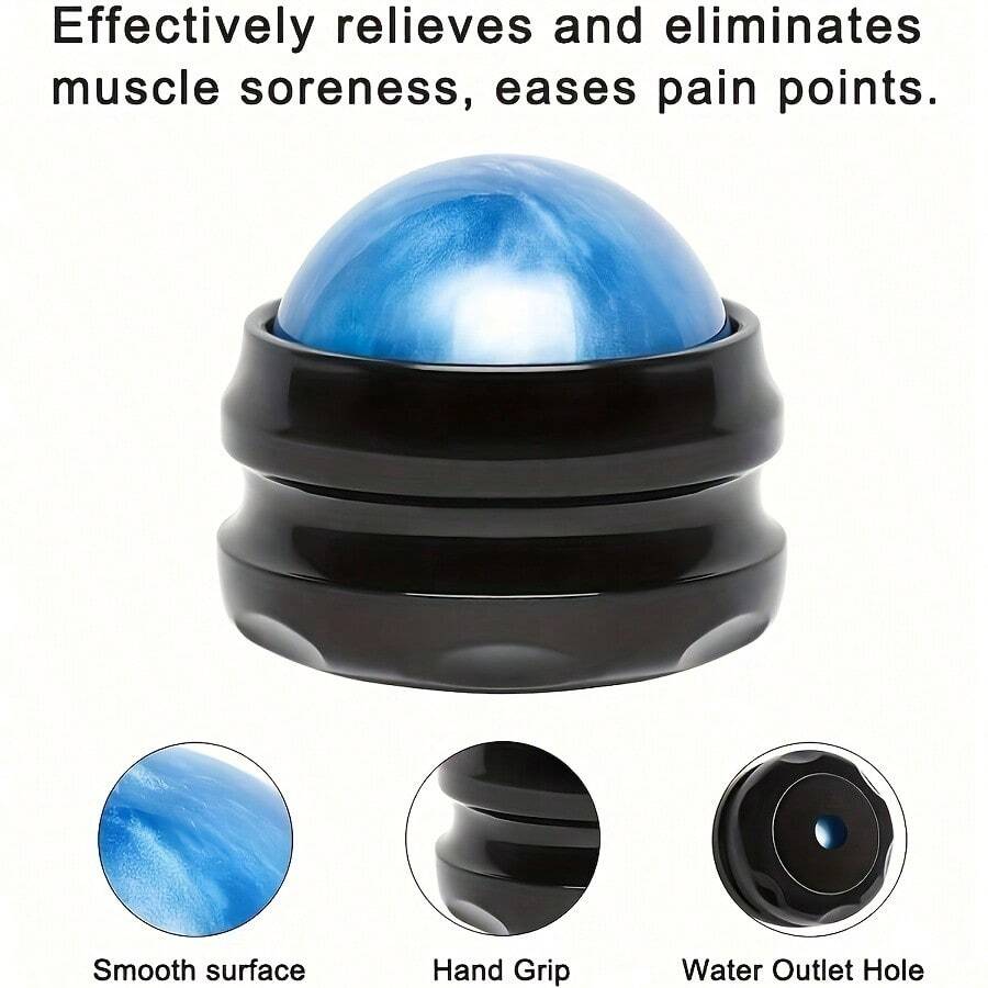 1pc Massage Ball_Muscle Application_-_Plastic Self-Massage Tool_With Trigger Point_Deep Tissue Massager_Suitable For Neck, Back, Shoulder, Feet_Portable_Gym, Yoga And Post-Surgery Use (Ideal Choice For Muscle Knots) - Multicolor - View 1