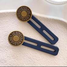 6pcs (2 Long + 4 Short) Denim Jeans Button Extenders, Pants Waist Extender Buttons, Unisex, Waistband Extender, No-Sew Instant Waistband Extender Buttons, Metal & Silicone Material, Suitable For Denim Jeans - A - View 4