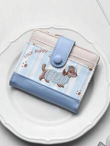 Women Wallet & Check Holder - Blue - View 1